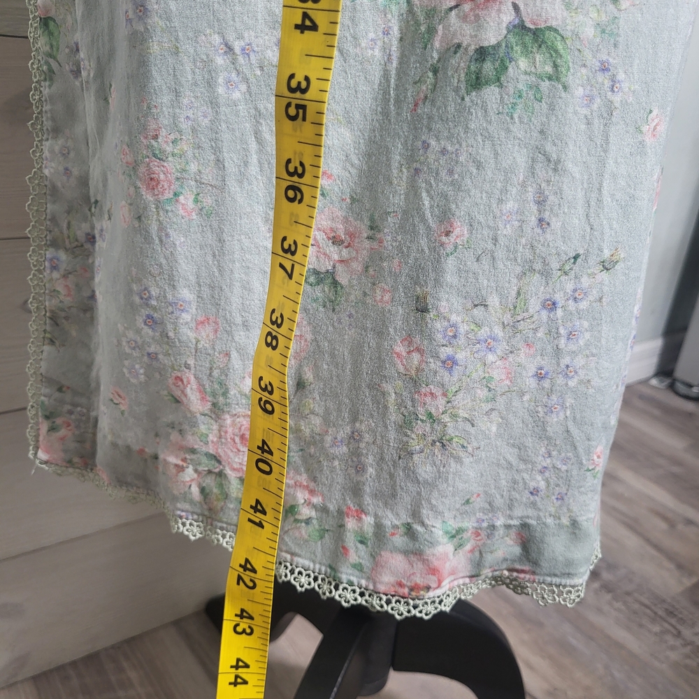 (Flawed) Vintage Dress Embroidered Crochet Lace Floral Eyelet Shabby Chic. - Picture 9 of 11